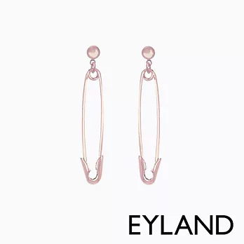 【Eyland】英國倫敦 Daisy Safety Pin Earrings個性別針風格墜飾耳環 (玫瑰金)