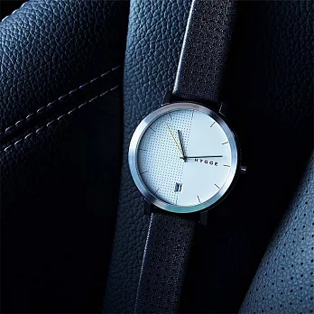HYGGE｜日本低調率性真皮腕錶 不銹鋼銀、黑色皮錶帶