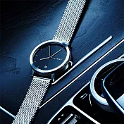 HYGGE｜日本低調率性真皮腕錶不鏽鋼銀、金屬銀錶帶