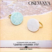 戒指【日本正版Osewayaお世話や】日本製-有田燒系列海星不過敏戒指 (可調式) -藍色