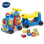 【Vtech】4合1智慧積木學習車-藍色