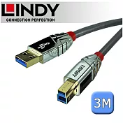 LINDY 林帝CROMO USB3.0 Type-A/公 to Type-B/公 傳輸線 3m (36663)