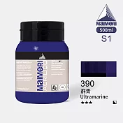 義大利Maimeri美利 Acrilico 抗UV壓克力顏料500ml 藍綠色系 - 390 群青