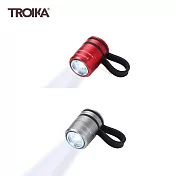 [TROIKA] TOR90/RD 夜間運動照明組(紅/鈦色)無痕夾於腳踏車或運動衣上鈦色