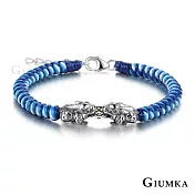 GIUMKA 925純銀 納福貔貅手鍊 蠶絲蠟繩 MHS05024白藍款