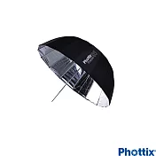 Phottix Premio85公分 16根玻纖骨架 半圓弧外黑內銀反射傘-85372