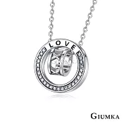 GIUMKA 情侶項鍊 925純銀 永恆的愛 羅馬數字 項鍊 MNS08133小墬女款