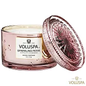 VOLUSPA   美國香氛 Vermeil 華麗年代系列 Sparkling Rose 玫瑰氣泡 浮雕玻璃罐 香氛禮盒 312g