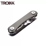 德國TROIKA聰明工具CLEVER KEY鑰匙圈KCL81(6功能:一字起子/開瓶器/登山扣/扳手/翼形螺絲工具/)-鈦色 鈦色