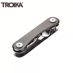 德國TROIKA聰明工具CLEVER KEY鑰匙圈KCL81(6功能：一字起子/開瓶器/登山扣/扳手/翼形螺絲工具/)─鈦色 鈦色