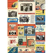 美國 Cavallini & Co. wrap 包裝紙/海報 復古相機展