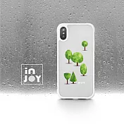 INJOYmall for iPhone XS max 森林系幾何文青 耐撞擊邊框手機殼