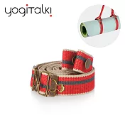 【yogiTalki】Hug系列 瑜珈墊專用葫蘆扣收納織帶  紅卡其