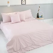 心的覺醒100%有機棉雙人特大床包枕套組_清新石英粉紅清新石英粉紅