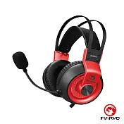 【MARVO魔蠍】 HG9035 虛擬7.1聲道電競耳罩式耳機 紅