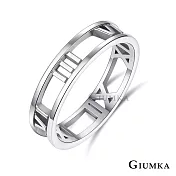 GIUMKA 情侶戒指 925純銀 真愛時刻 羅馬數字戒指 單個價格 MRS08025細版美國戒圍3