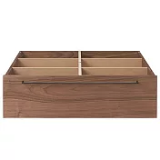 [MUJI無印良品]胡桃木組合床台用/床下盒/大/高25cm