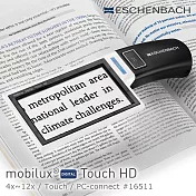 可連接電腦裝置【德國 Eschenbach】mobilux DIGITAL Touch HD 4x-12x 4.3吋觸碰螢幕手持型可攜式擴視機 可接電腦 16511