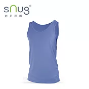 【sNugPH5.5抗臭清新背心-藍色】男內衣/吸汗除臭/輕薄透氣/PH5.5日本弱酸性消臭纖維/台灣製/ L 藍色