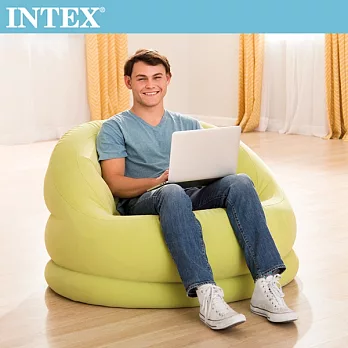 【INTEX】超大貝殻充氣沙發椅-蘋果綠(68577)