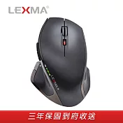 LEXMA M850R 2.4GHz 無線藍光滑鼠-鐵灰