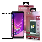 Xmart for 三星 Samsung Galaxy A9 2019 超透滿版2.5D鋼化玻璃貼-黑-黑