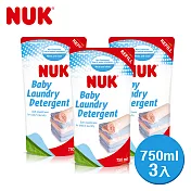 德國NUK-嬰兒洗衣精補充包750ml-3入