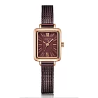 JULIUS聚利時 時光旅程復古米蘭錶帶腕錶-五色/18.5X22.5紫咖