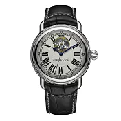 AEROWATCH 瑞士愛羅錶 - 十二點鐘鏤空機械男錶(皮錶帶款)