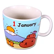 Kapibarasan 水豚君12月份生日馬克杯-1月