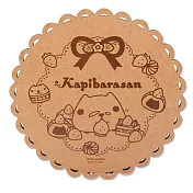 Kapibarasan 水豚君系列造型木製鍋墊