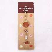 Kapibarasan 水豚君咖啡小舖系列金屬吊飾-隨行杯