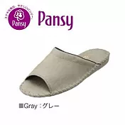 【Pansy】日本皇家品牌 室內男士拖鞋-灰色-9723 灰L
