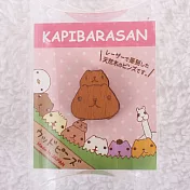 Kapibarasan 水豚君系列木製徽章(九款)。水豚君親子