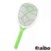 aibo 直插充電式LED照明 三層網面防觸電蚊拍(UR-19A2)粉綠