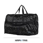 【HAPI+TAS】日本原廠授權 摺疊旅行袋 (大)- 星空黑