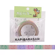 kapibarasan 水豚君變裝系列紙膠帶。彩色
