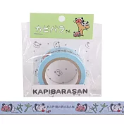 kapibarasan 水豚君變裝系列紙膠帶。藍色