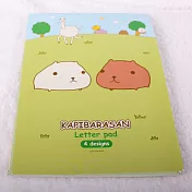 Kapibarasan 水豚君田園農場信紙便條本