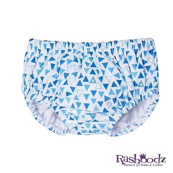 澳洲 RASHOODZ 兒童抗UV防曬游泳尿布褲 (水藍三角形)12-24個月