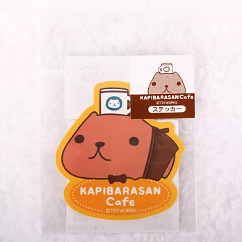 Kapibarasan 水豚君咖啡小舖貼紙-F款