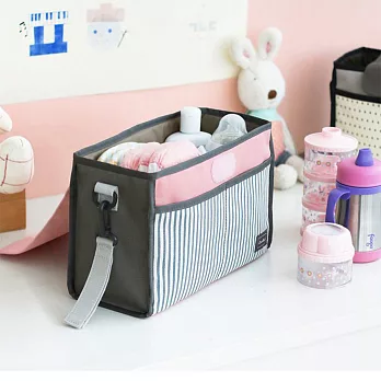 DF Queenin - 韓版包中包媽媽包推車收納袋-共2色粉色