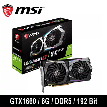 MSI 微星 GeForce GTX 1660 GAMING X 6G 顯示卡