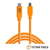 Tether Tools CUC2415-ORG Pro 傳輸線USB-C TO 2.0 MINI-B 5 Pin