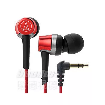 鐵三角 ATH-CKR30 輕量耳道式耳機 輕巧機身  紅色