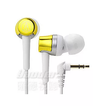 鐵三角 ATH-CKR30 輕量耳道式耳機 輕巧機身  黃色