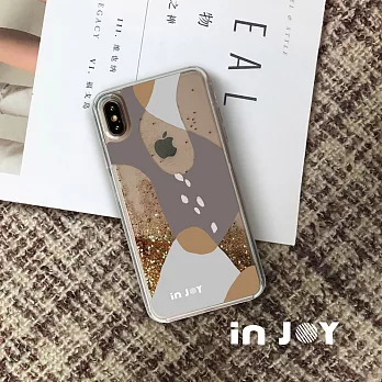 INJOYmall for iPhone 6+ 浪漫旋律 透明 閃亮 流沙手機殼 保護殼 粉色流沙款