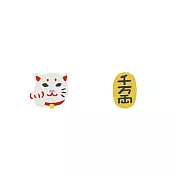 Snatch X 日日野餐 日本文化系列 - 千萬兩招財貓 - 貼耳耳環