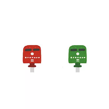 Snatch X 日日野餐 台灣懷舊小物系列 - 紅綠郵筒 - 貼耳耳夾