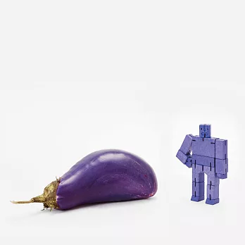 【Areaware】積木變形機器人-小(多色選/可置物/木頭/彩色/原木/玩具/趣味)紫